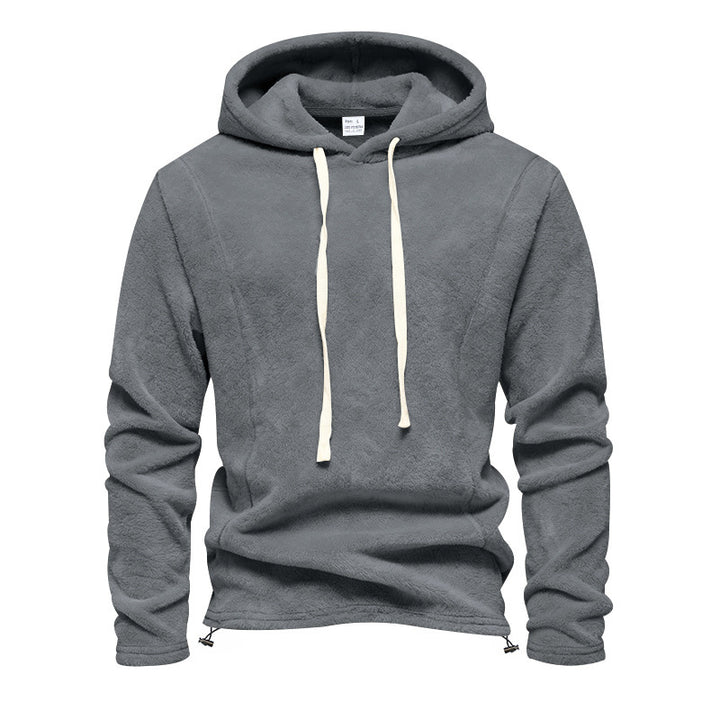 Herren Fleece-Hoodie mit Kapuze und verstellbarem Saum Echoarchiv