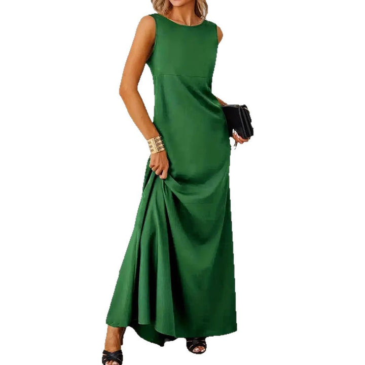 Damen elegantes Maxikleid mit schwingendem Saum und klassischem Schnitt Echo Archiv