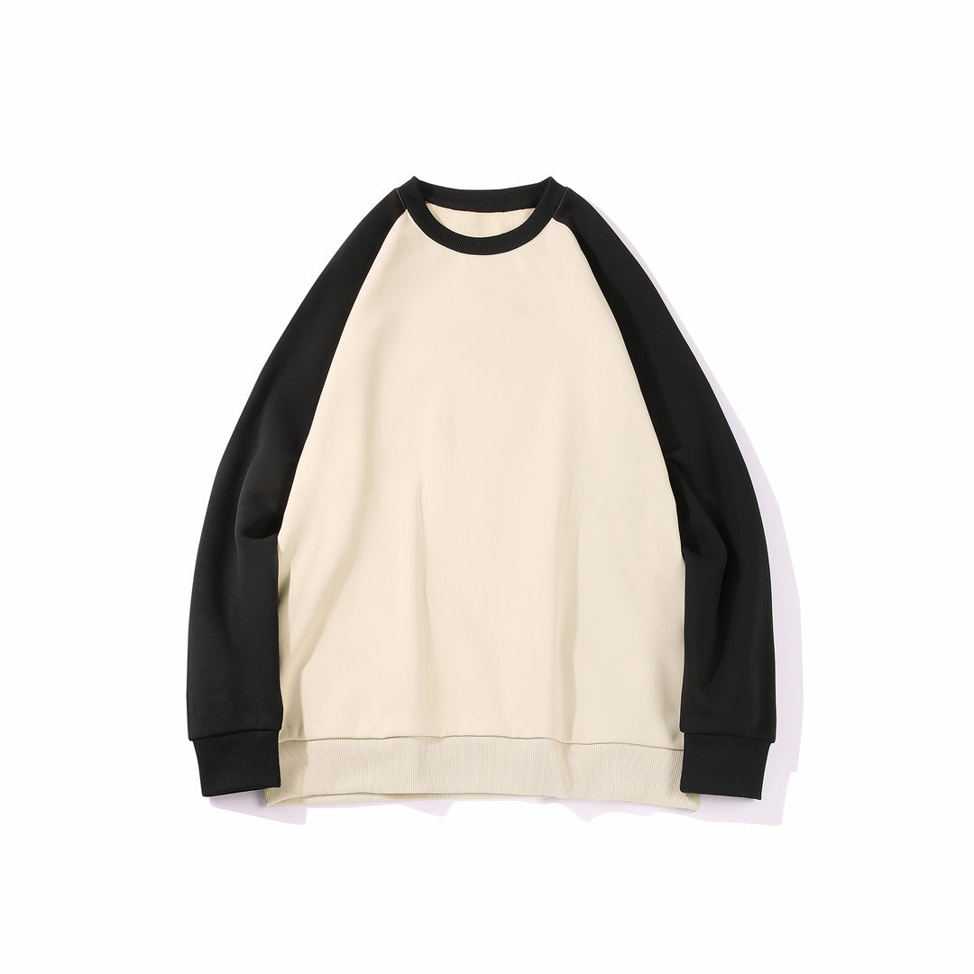 Herren Raglan‑Sweatshirt mit kontrastärmel, weichem Fleece‑Innenfutter und geripptem Saum Echo Archiv