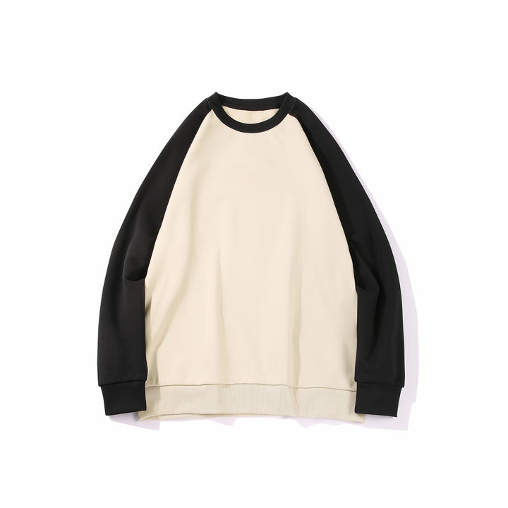 Herren Raglan‑Sweatshirt mit kontrastärmel, weichem Fleece‑Innenfutter und geripptem Saum Echo Archiv