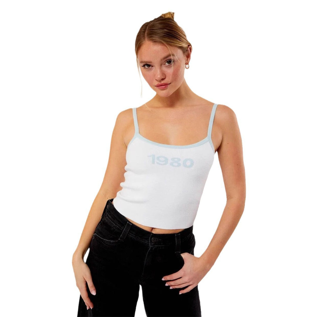 Damen Crop-Top mit feinen Spaghetti-Trägern Echo Archiv