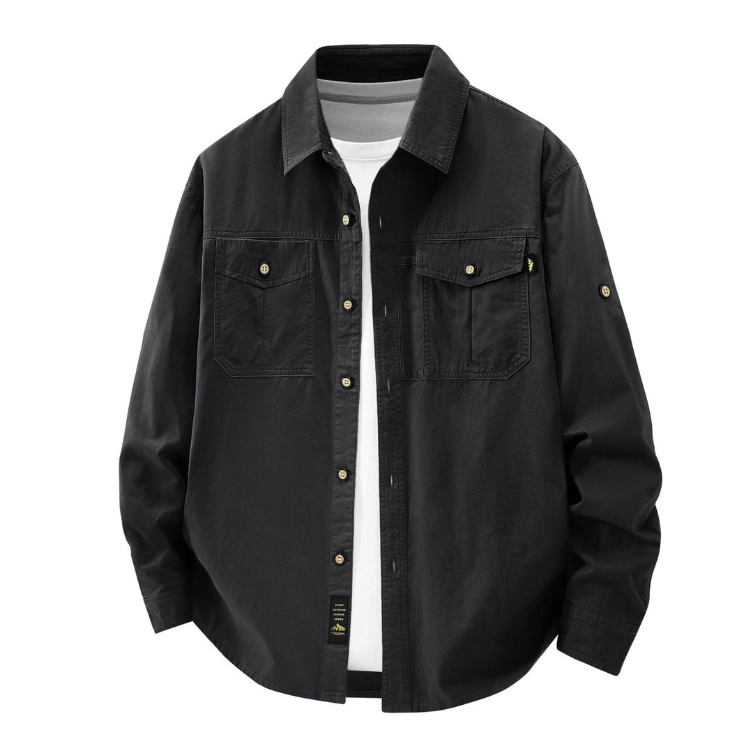 Herren Lässige Hemdjacke mit praktischen Taschen Echo Archiv