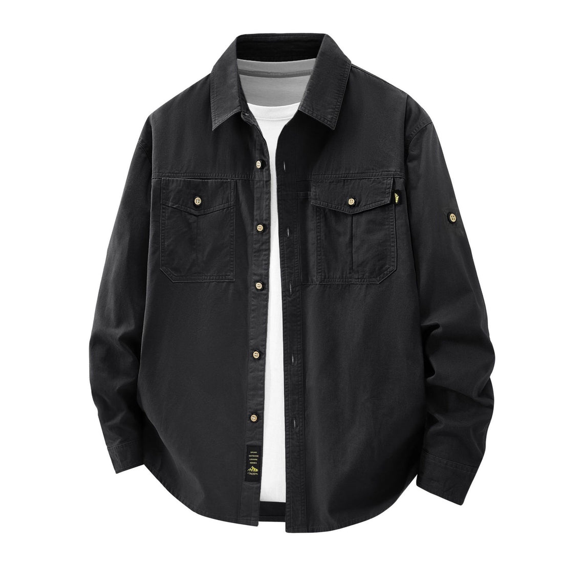 Herren Lässige Hemdjacke mit praktischen Taschen Echo Archiv
