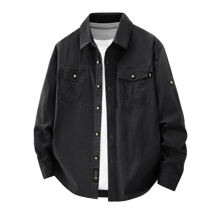 Herren Lässige Hemdjacke mit praktischen Taschen Echo Archiv