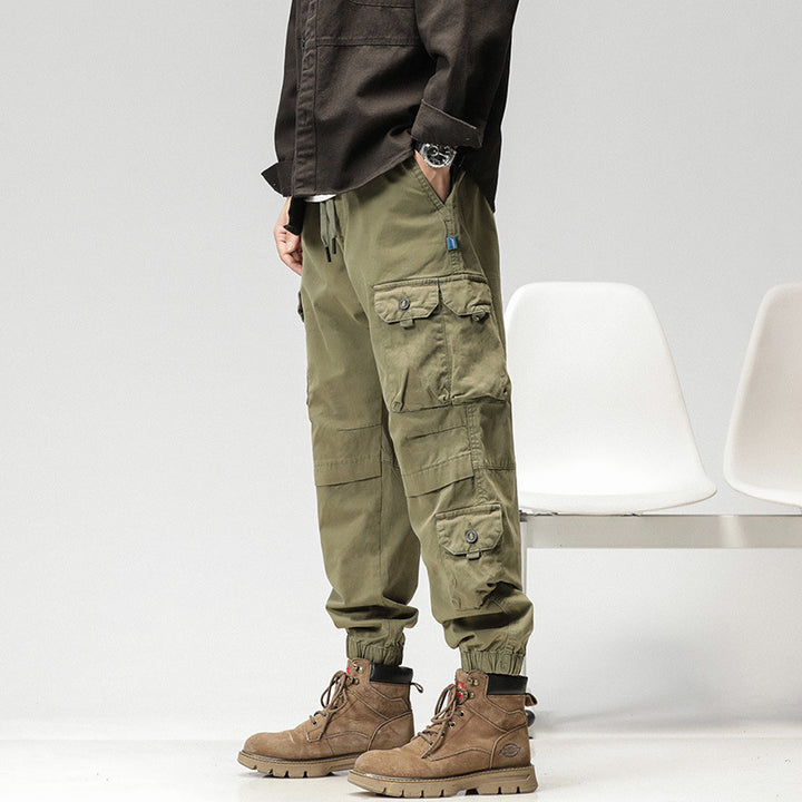 Herren Cargo-Joggerhose mit ergonomischen Kniepaneelen, Tunnelzugbund und elastischen Bündchen Echo Archiv