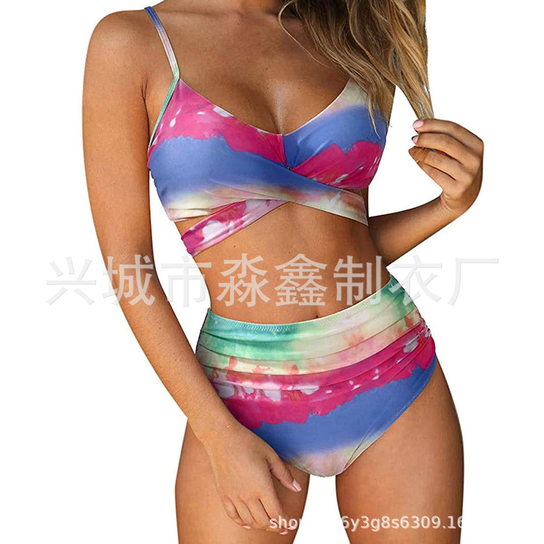 Damen Crop-Top Bikini-Set mit geflochtenem Design Echo Archiv