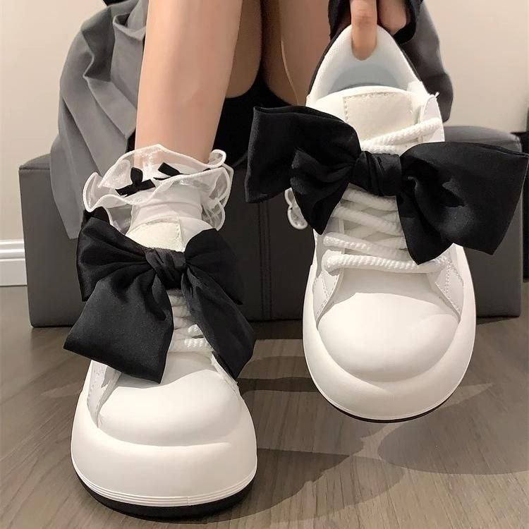 Damen Sneakers mit modischem Schleifen-Design und Komfort-Sohle Echo Archiv