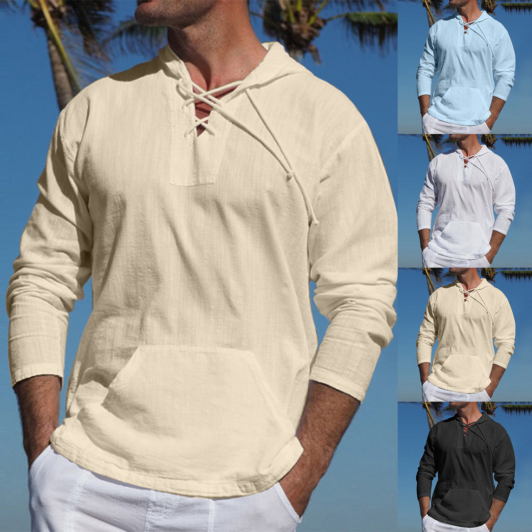 Herren lässiges Kapuzenshirt mit atmungsaktivem Material und modernem Schnitt Echoarchiv