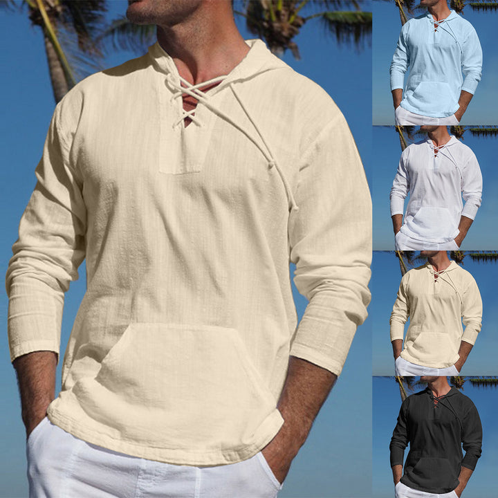 Herren lässiges Kapuzenshirt mit atmungsaktivem Material und modernem Schnitt Echoarchiv