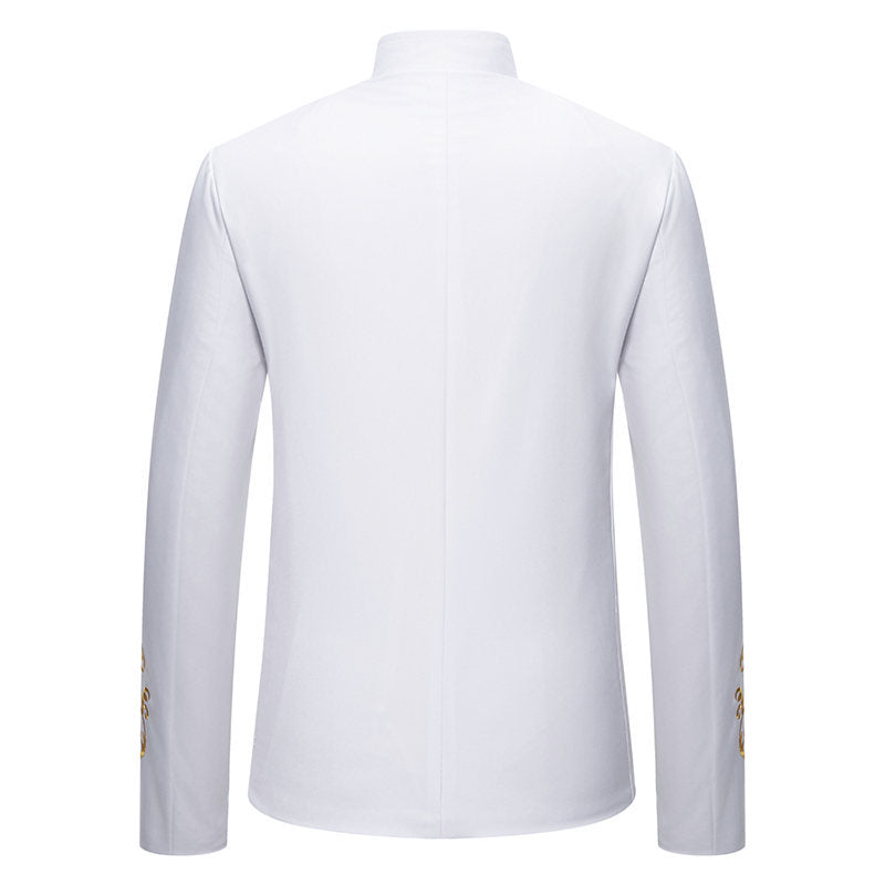 Herren Elegantes Blazer mit exquisiter Gold-Stickerei Echoarchiv
