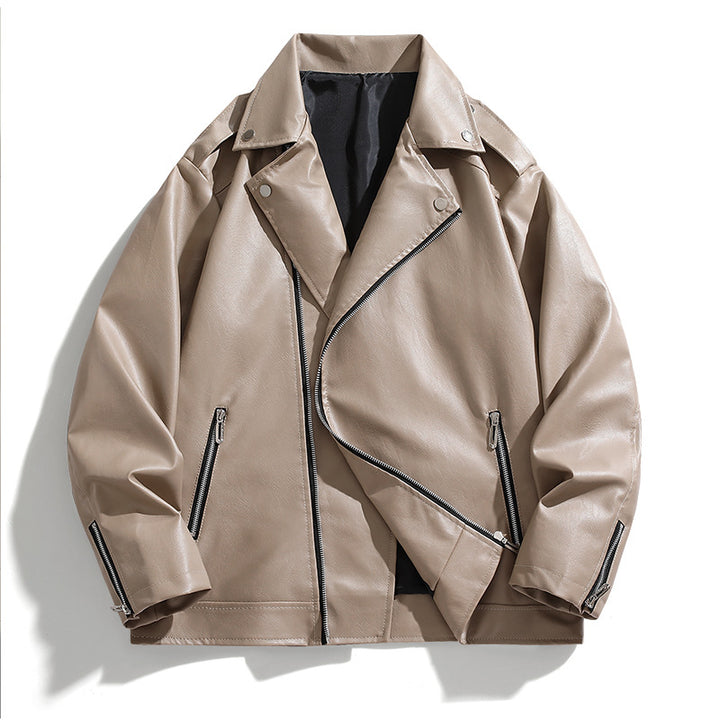 Herren elegante Bikerjacke aus Kunstleder Echoarchiv