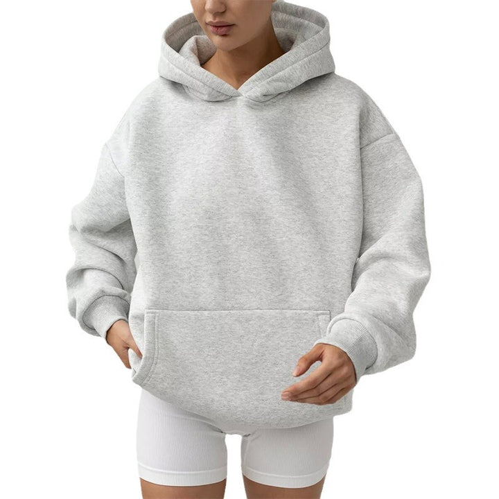 Damen nan oversized Kapuzenpullover mit Kängurutasche und dropped-shoulder Schnitt Echo Archiv