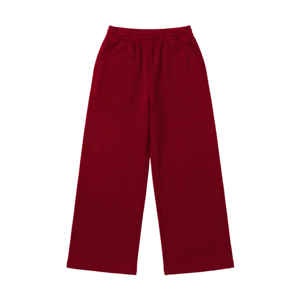 Damen Wide‑Leg Relaxhose mit hohem Komfortbund, seitlichen Eingrifftaschen und weichem Fleece-Innenfutter – Avélisse