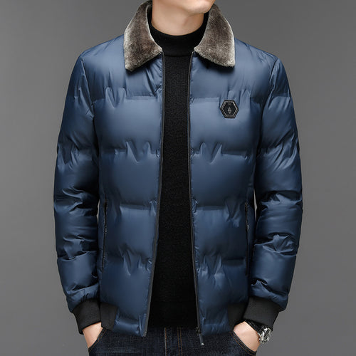 Herren Steppjacke mit abnehmbarem Kunstfellkragen Echo Archiv