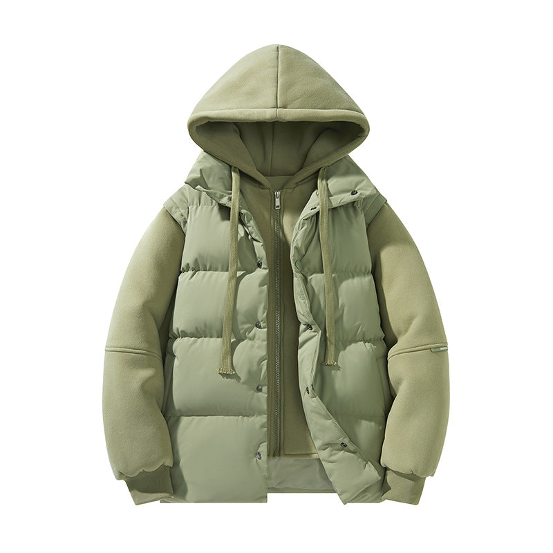 Herren Hybrid-Steppjacke mit integrierter Kapuzen-Fleeceinnenschicht Echo Archiv