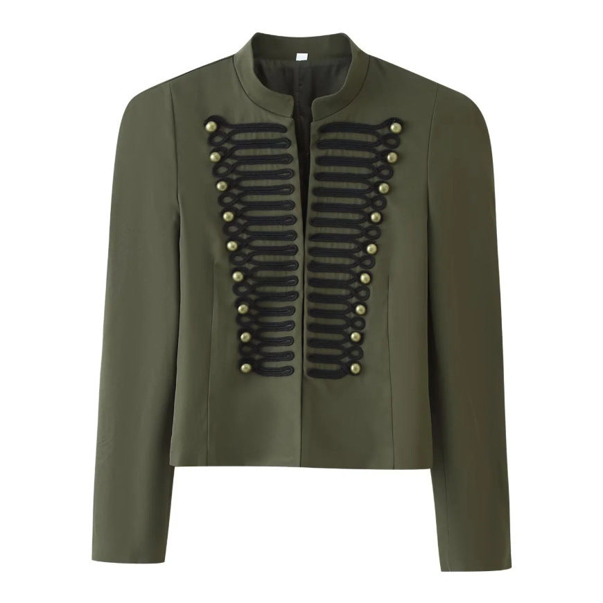 Damen Kurzjacke im hussareninspirierten Design mit Stehkragen und Zierkordeln Echo Archiv