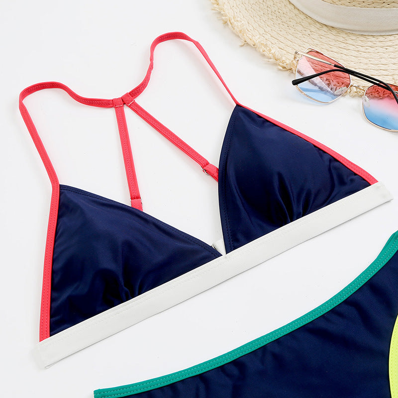 Damen Triangelbikini mit sportlichem Design und modischen Kontrasten Echo Archiv