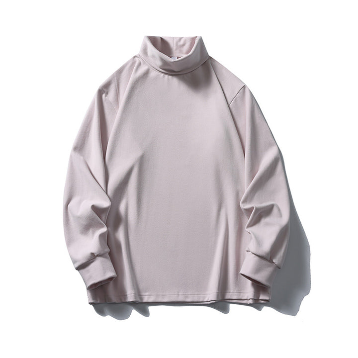 Unisex Oversize-Halbrollkragenpullover aus feinem Jersey mit Raglanärmeln und gerippten Bündchen Echo Archiv