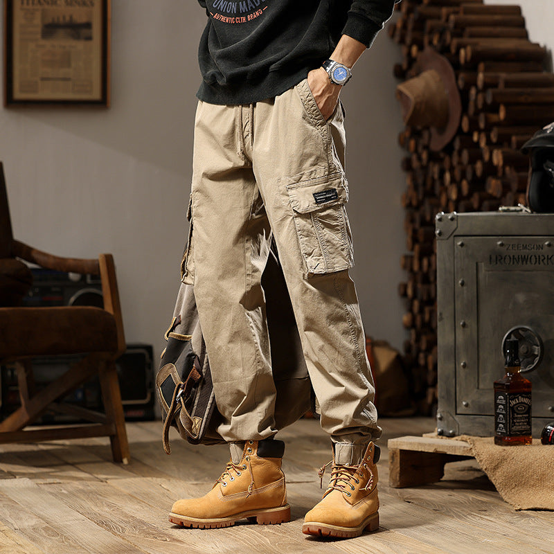 Herren Cargo-Jogginghose im Utility‑Stil mit Elastikbund, Tunnelzug und Mehrfach‑Cargotaschen Echo Archiv
