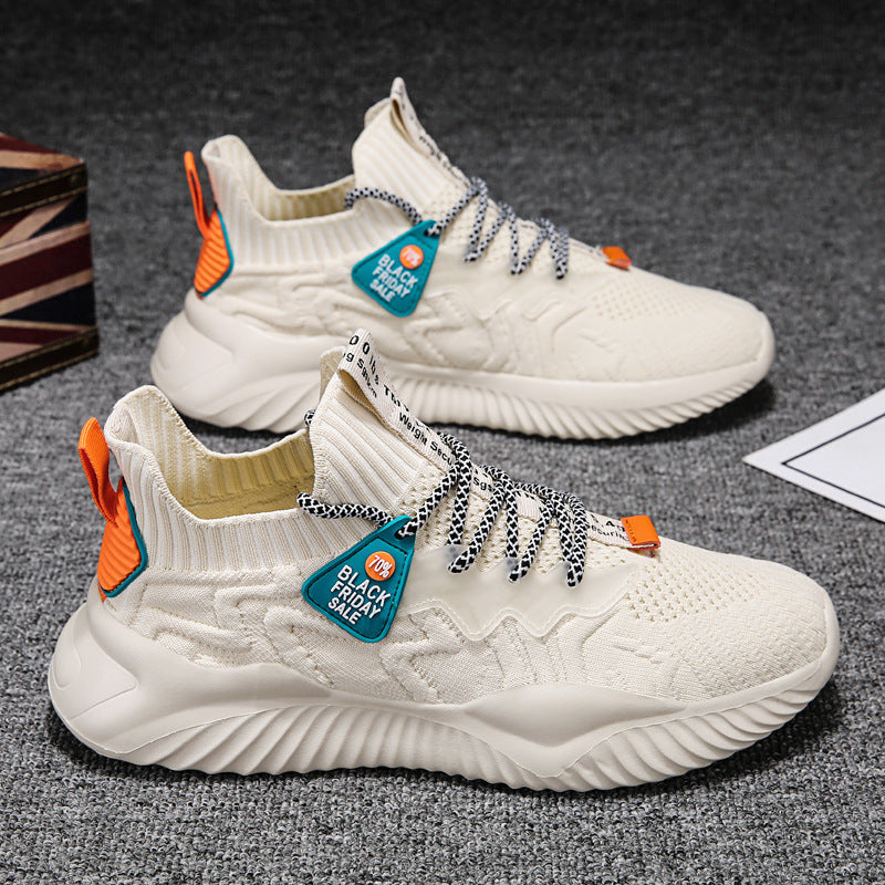 Damen sportliche Obermaterial-Stretch Sneakers mit rutschfester Sohle und hohem Komfort Echo Archiv