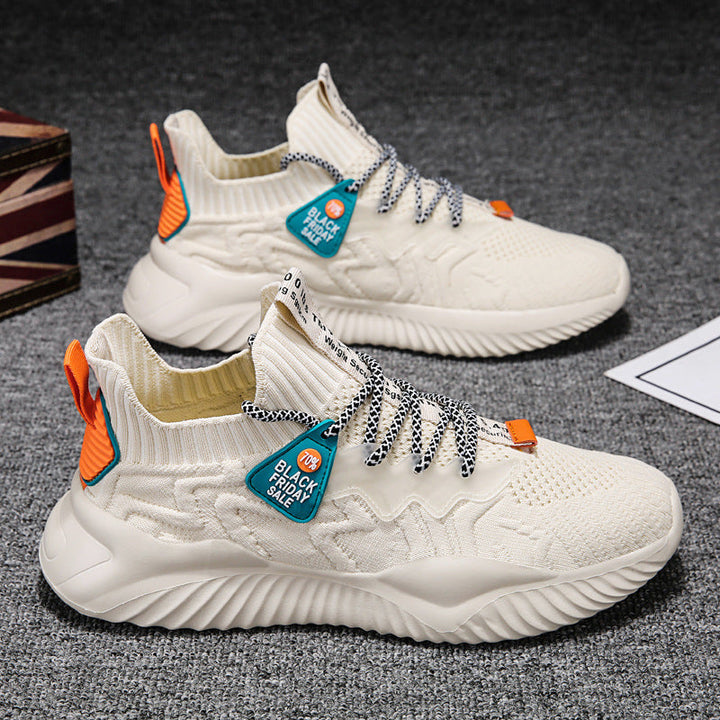 Damen sportliche Obermaterial-Stretch Sneakers mit rutschfester Sohle und hohem Komfort Echo Archiv