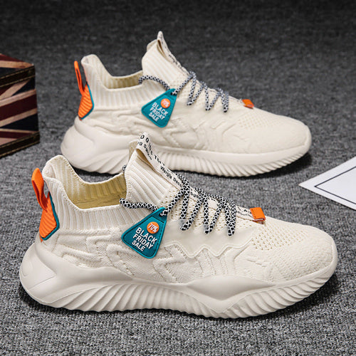 Damen sportliche Obermaterial-Stretch Sneakers mit rutschfester Sohle und hohem Komfort Echo Archiv