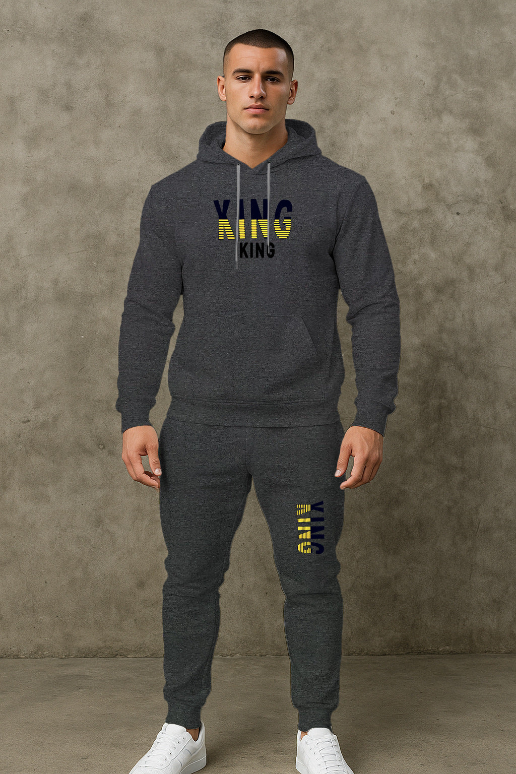 Herren sportives Hoodie- und Jogginghose-Set Echoarchiv