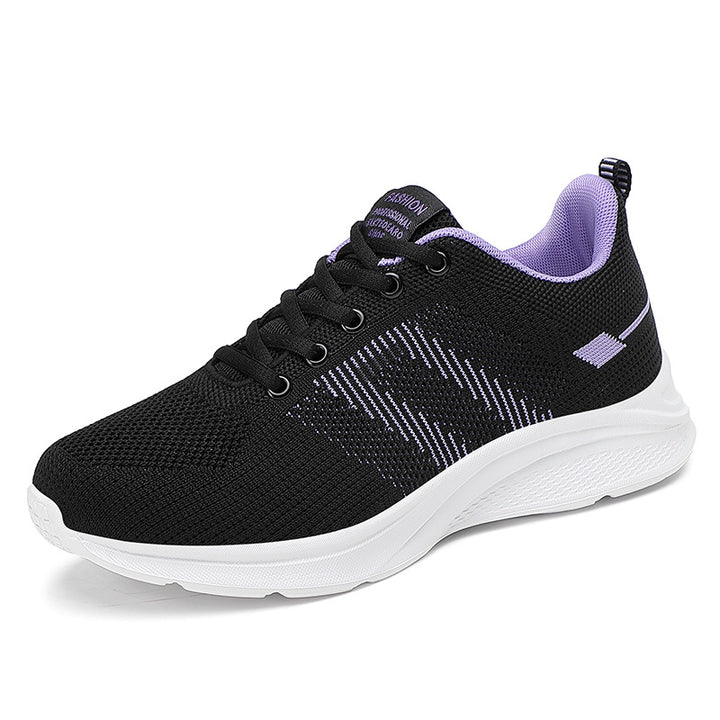 Damen nan leichter Strick-Fitnesssneaker mit nahtlosem Obermaterial, adaptiver EVA-Dämpfung und ergonomischem Fersenpolster Echo Archiv