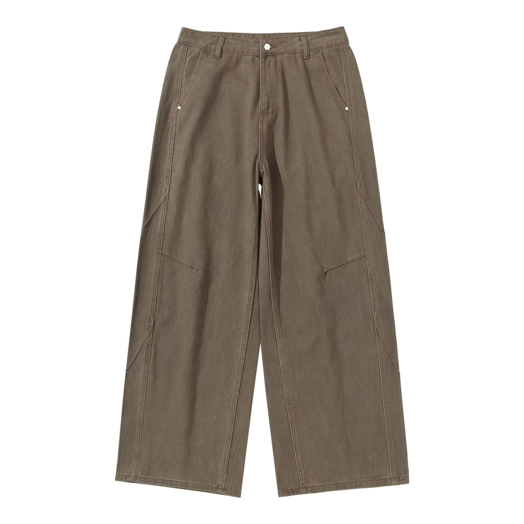 Damen Hochtaillierte Utility-Culotte-Hose mit weitem Bein und aufgesetzten Taschen Echoarchiv
