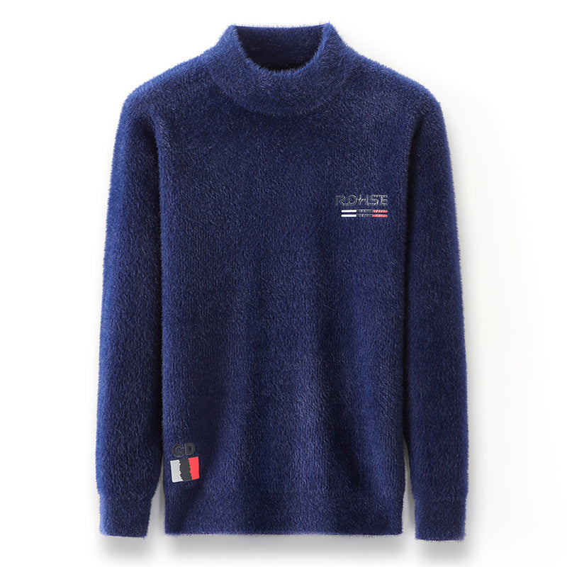 Herren modischer Pullover mit Stehkragen und weichem Material Echoarchiv