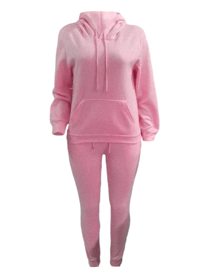 Herren sportliches Jogginganzug-Set mit Kapuzenpullover Kängurutasche und schmal zulaufender Jogginghose – Marzano