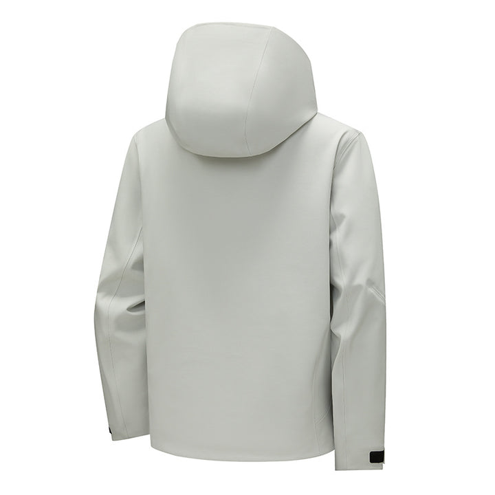 Herren Technische Softshell‑Regenjacke mit wasserdichter Membran, verschweißten Nähten & Kapuze Echoarchiv