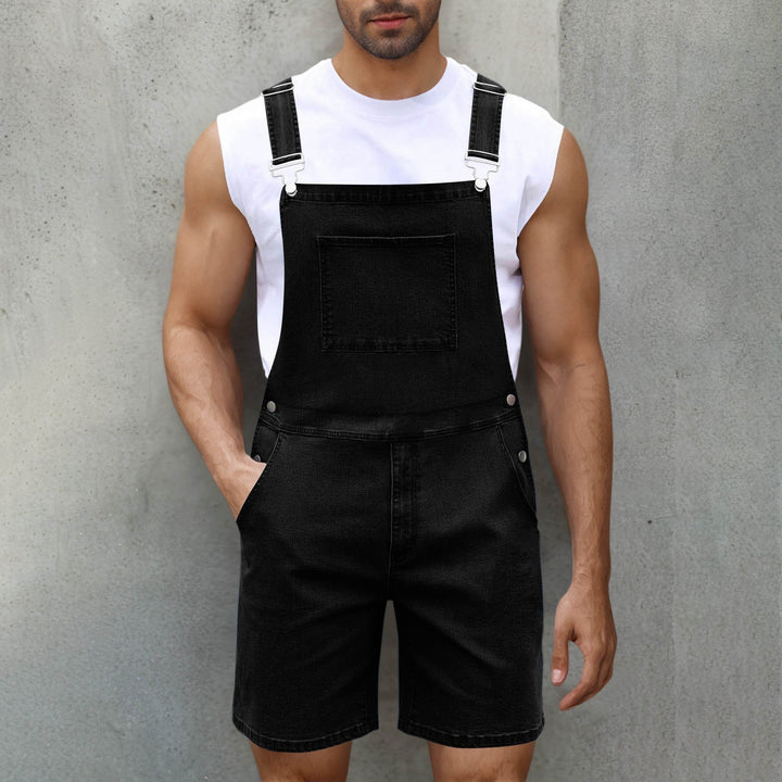 Herren Lässige Denim-Latzhose Echoarchiv