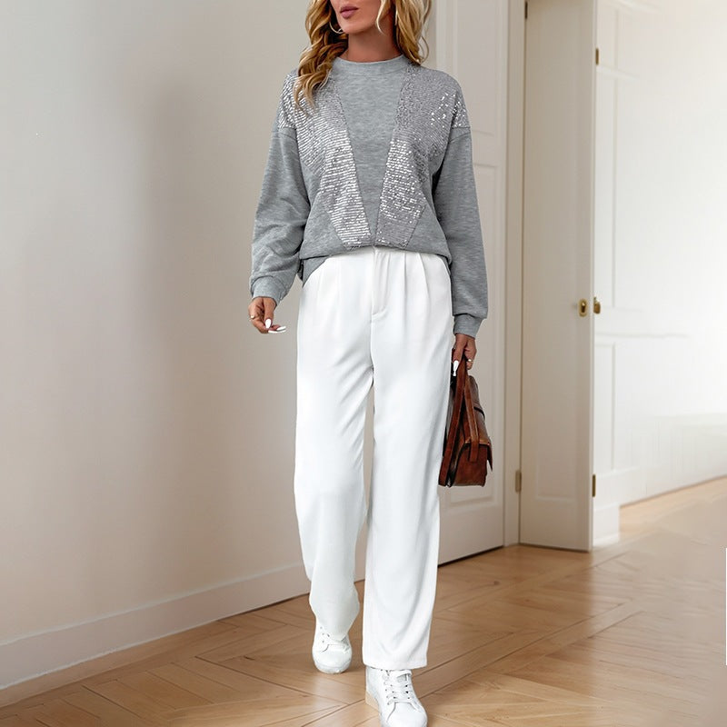 Damen Stylischer Pullover mit Glitzerdetails Echo Archiv