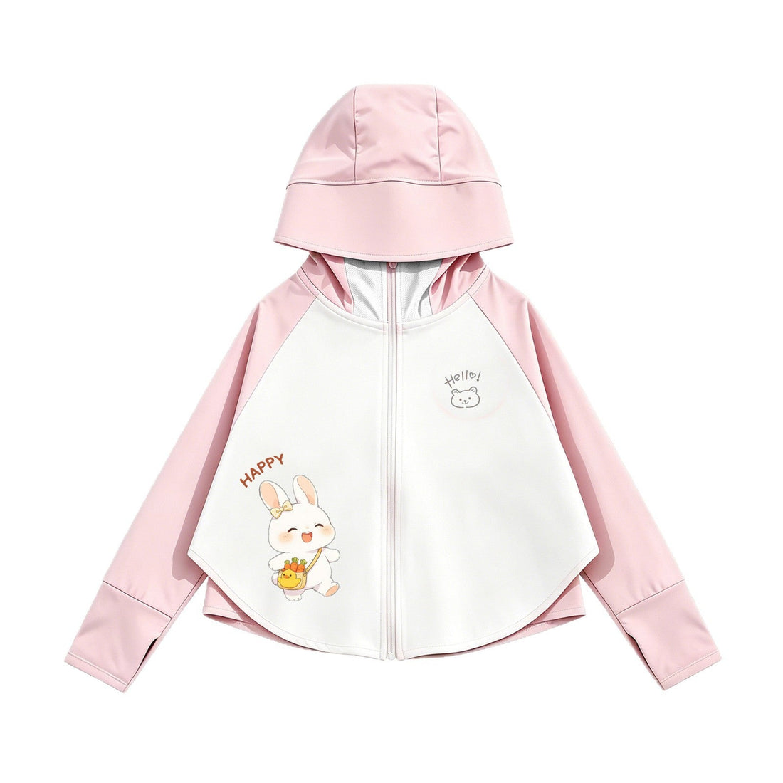 Kinder Sonnenschutzjacke mit Kapuze und atmungsaktivem Stoff