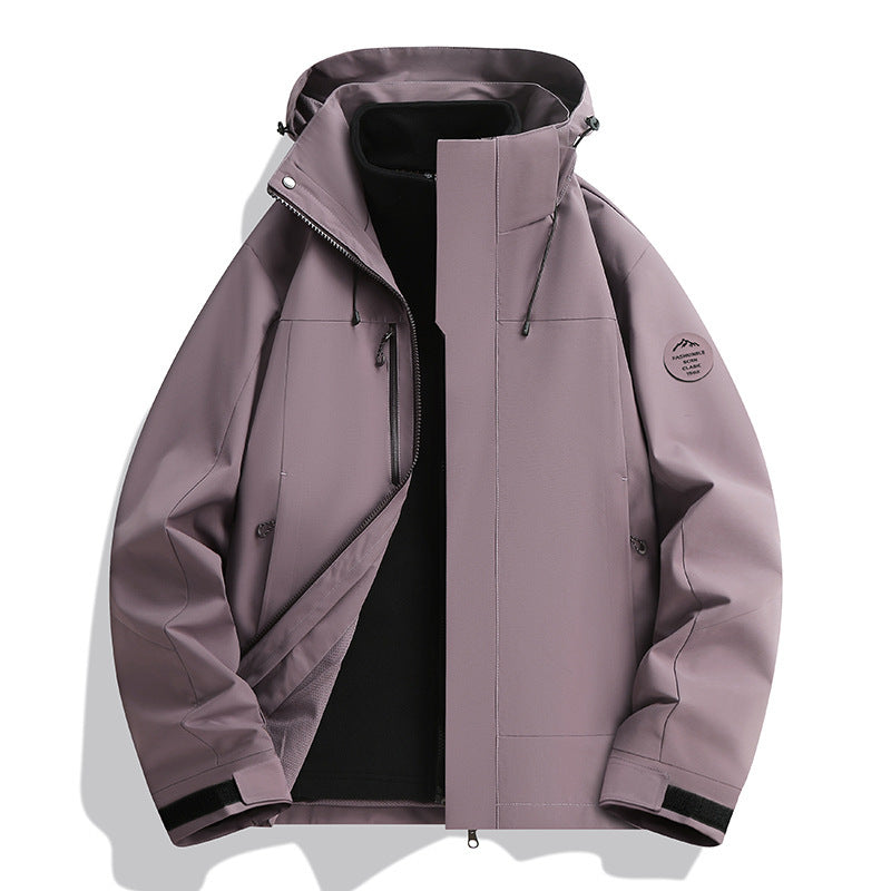 Unisex Wasserabweisende Softshelljacke mit Fleece-Innenfutter und Verstellbarer Kapuze Echo Archiv