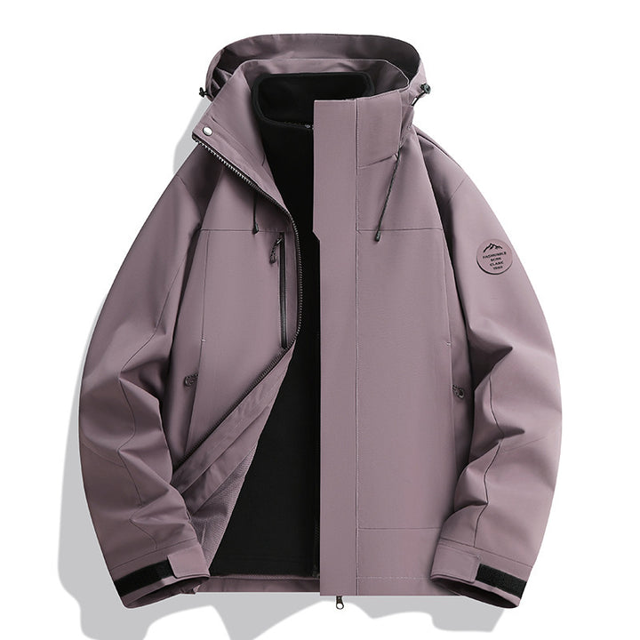 Unisex Wasserabweisende Softshelljacke mit Fleece-Innenfutter und Verstellbarer Kapuze Echo Archiv