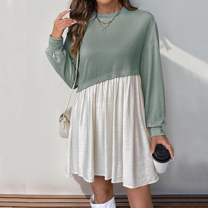 Damen Lässiges Sweatkleid mit Ballonärmeln Echo Archiv