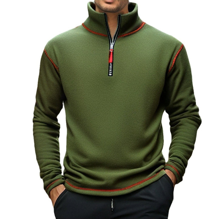 Herren Fleece Pullover mit halbem Reißverschluss Echoarchiv
