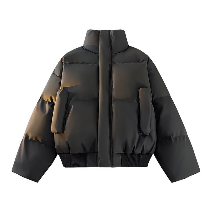 Herren Modische Steppjacke mit hohem Kragen und praktischen Taschen Echoarchiv