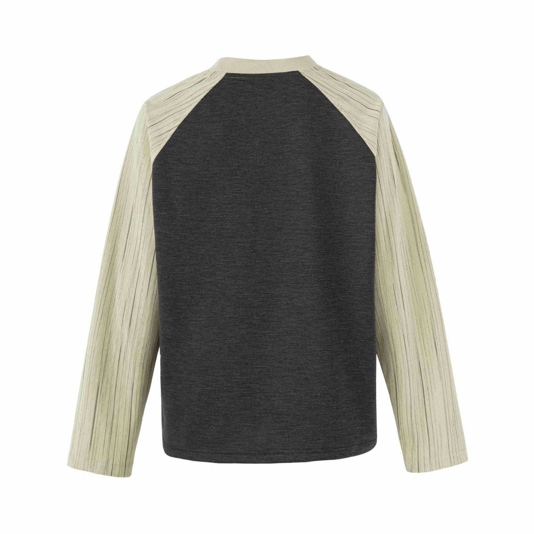 Damen Raglan‑Sweatshirt mit grafischem Kathedralprint und strukturierten Ärmeln Echoarchiv