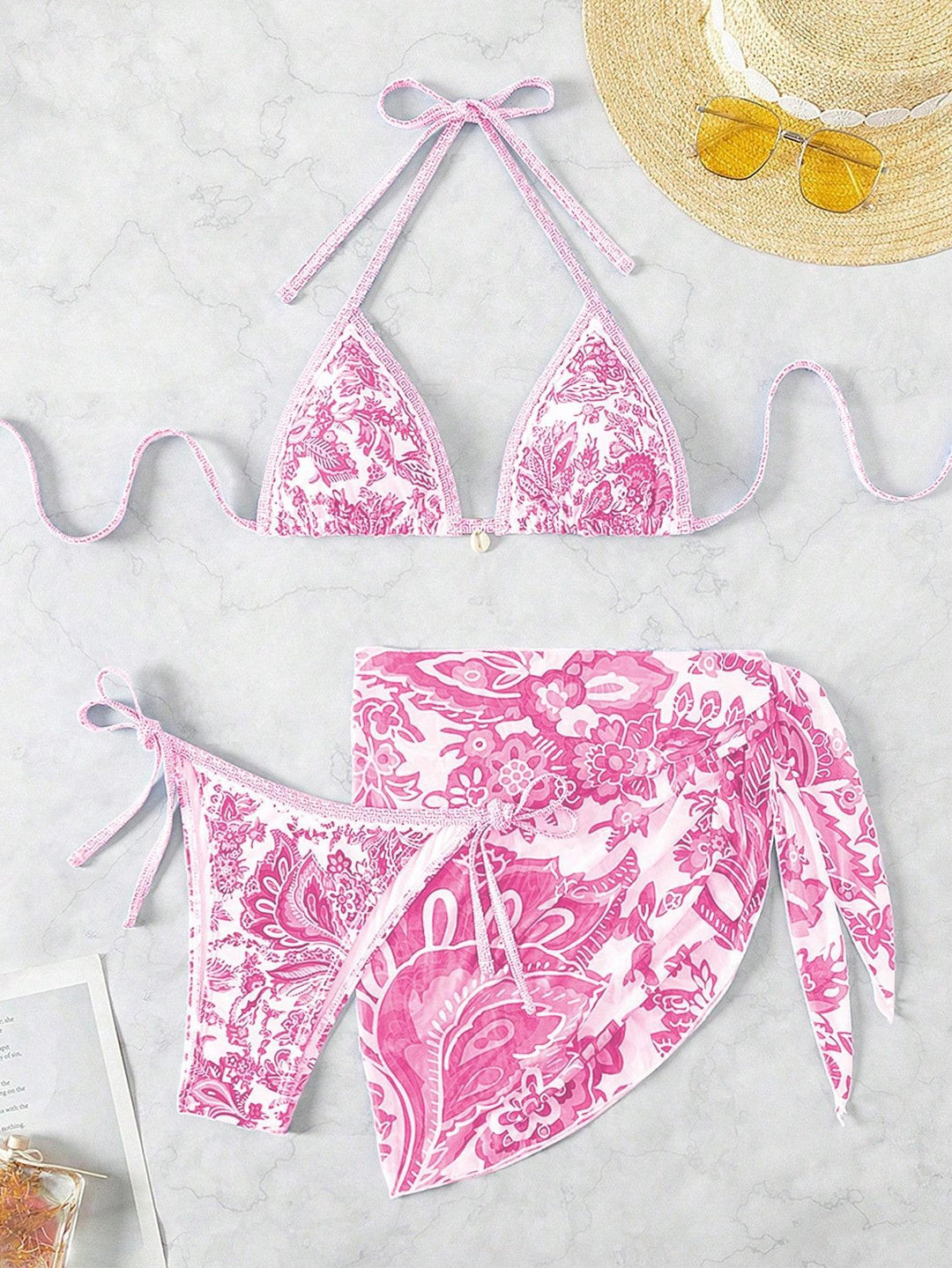 Damen Triangel-Bikini-Set mit elegantem Wickelrock Echo Archiv