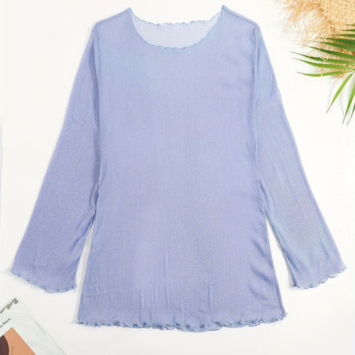 Damen Strandoberteil mit glitzerndem Material Echo Archiv