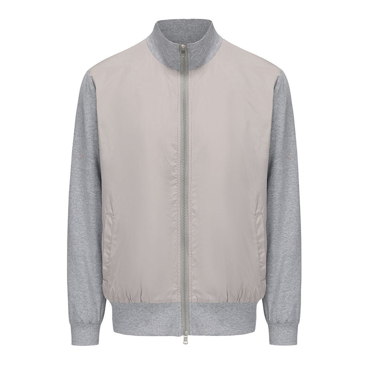 Herren sportliche Übergangsjacke mit modernem Stehkragen und elastischen Bündchen Echoarchiv