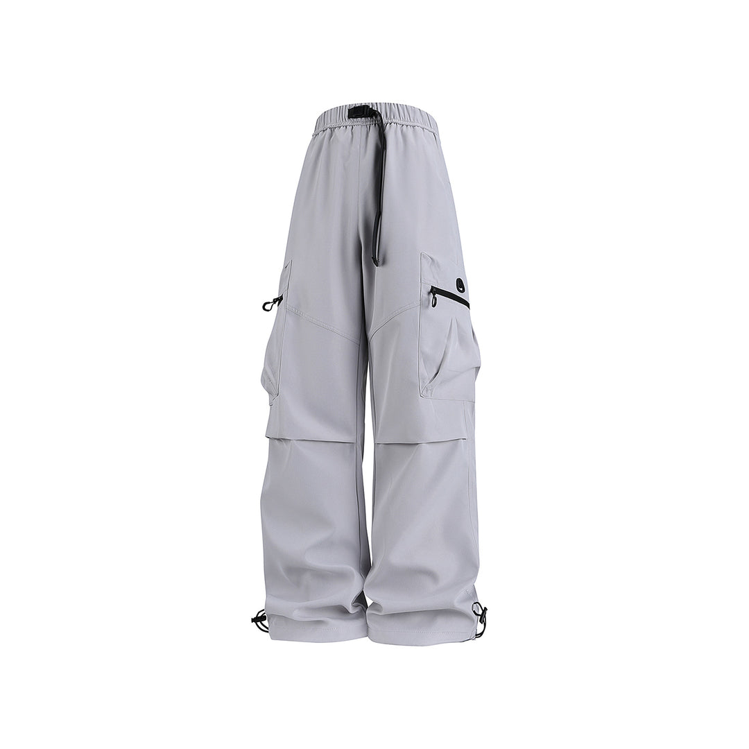 Herren Weite technische Cargo-Hose mit Multifachtaschen, Tunnelzug und verstellbaren Beinabschlüssen Echo Archiv