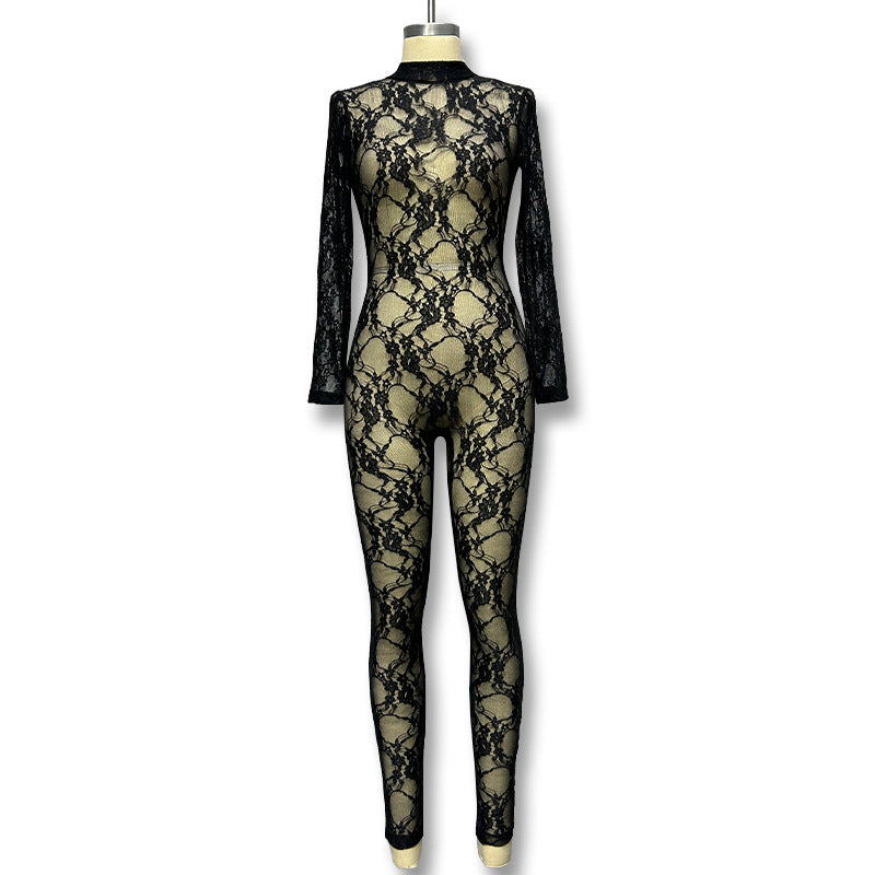 Damen Elegantes Spitzenoverall Echo Archiv