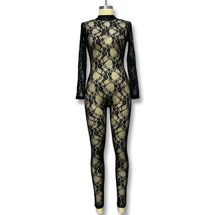 Damen Elegantes Spitzenoverall Echo Archiv