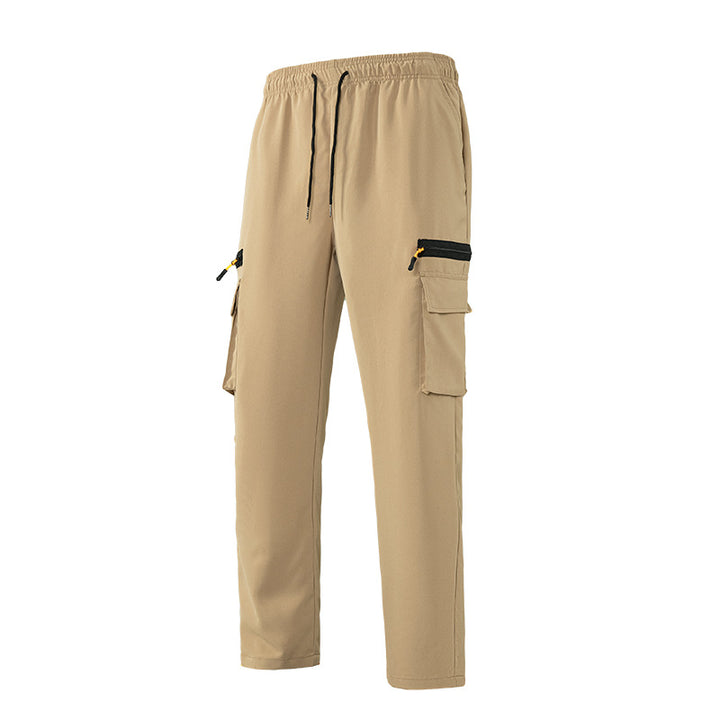 Herren Atmungsaktive Cargo-Loungehose mit Elastikbund, Kordelzug & Multifachtaschen Echo Archiv