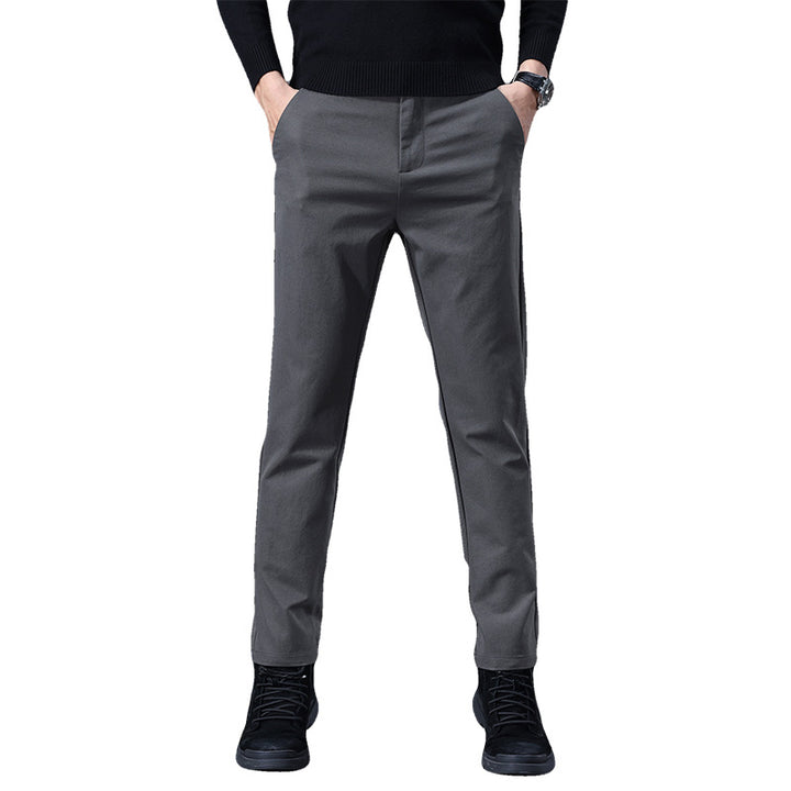 Herren entspannte Slim-Fit Hose mit praktischen Eingrifftaschen Echoarchiv