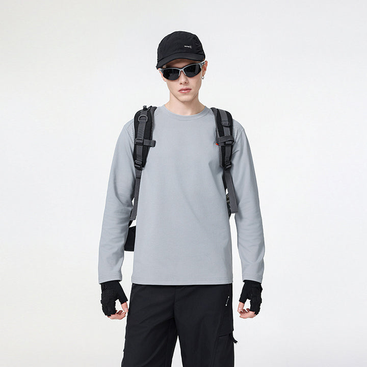Herren Atmungsaktives Rundhals-Performance-Sweatshirt mit mikroperforierten Schulterpaneelen Echo Archiv